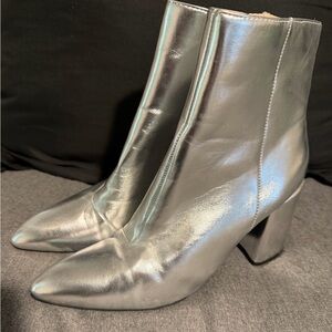 Silver Women's Boots
